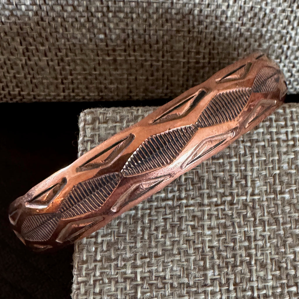 Copper Stampwork Cuff