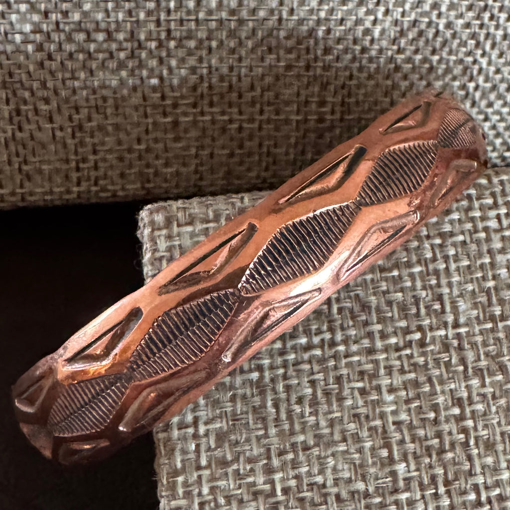 Copper Stampwork Cuff