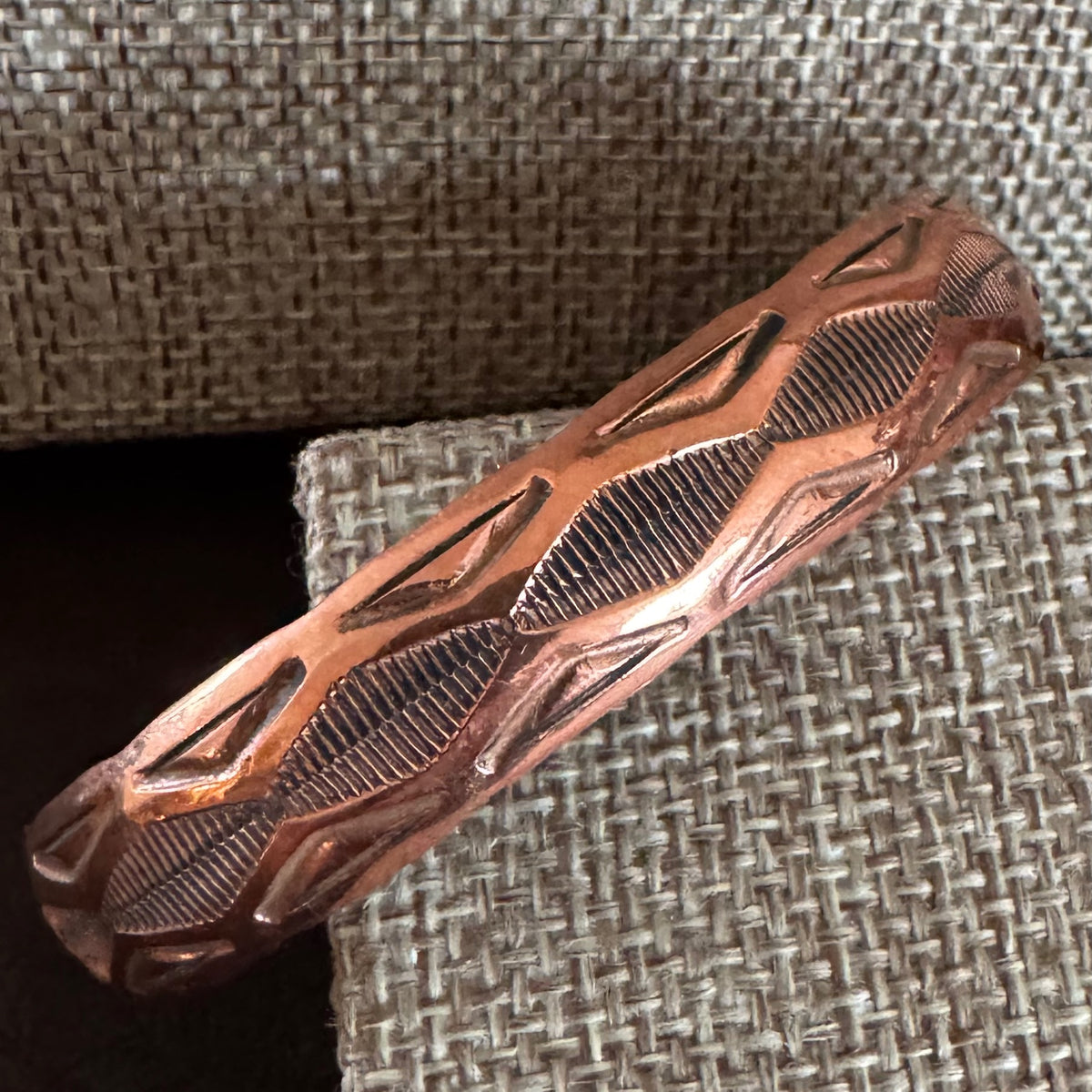 Copper Stampwork Cuff
