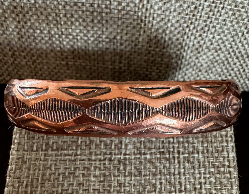 Copper Stampwork Cuff