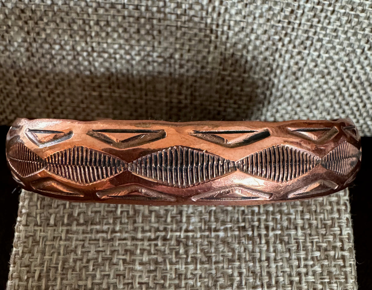 Copper Stampwork Cuff
