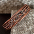Copper Cuff Bracelet with Twisted Design