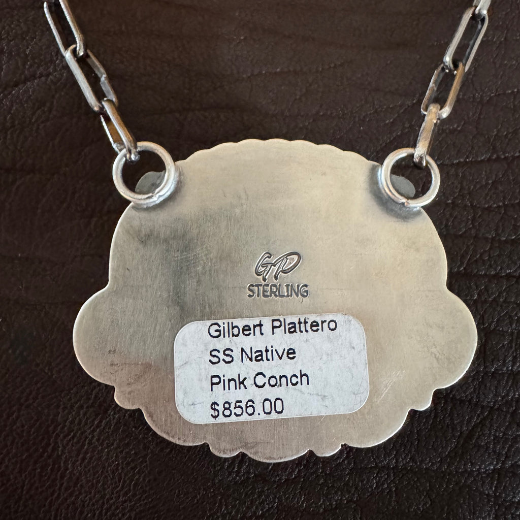 Gilbert Platero Pink Conch Necklace