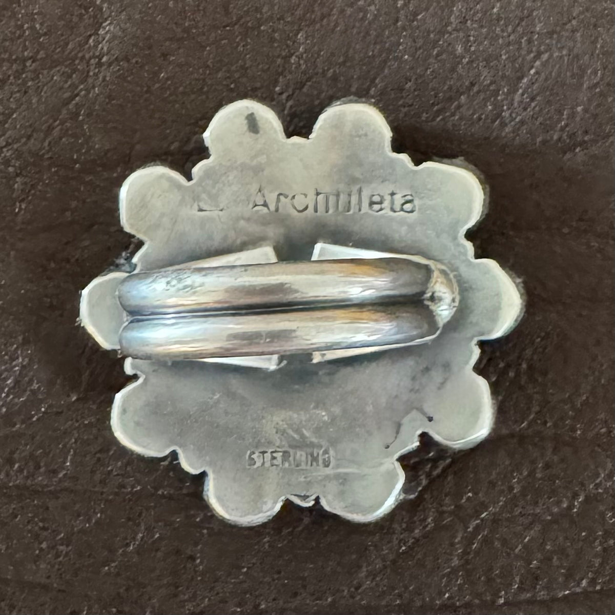1943 Mercury Dime and Coral Ring