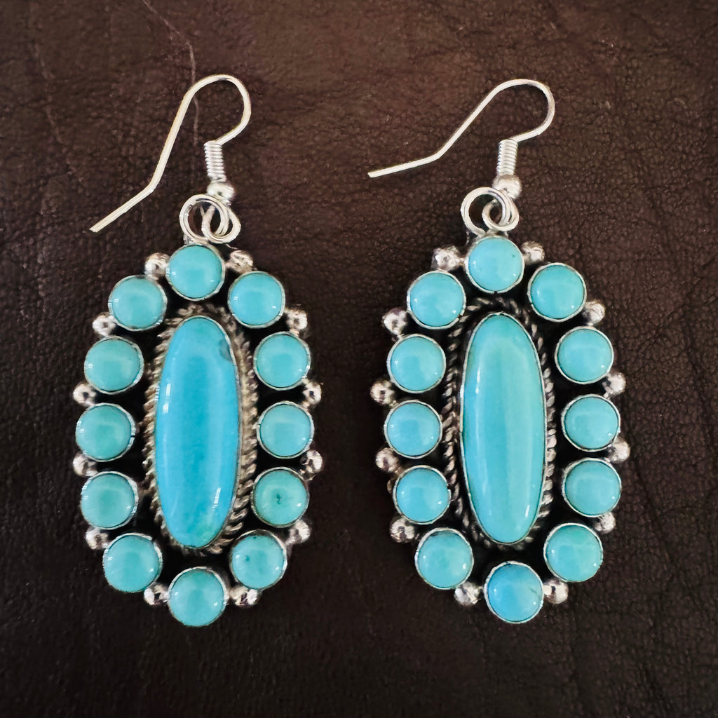 Campitos Turquoise Cluster Earrings