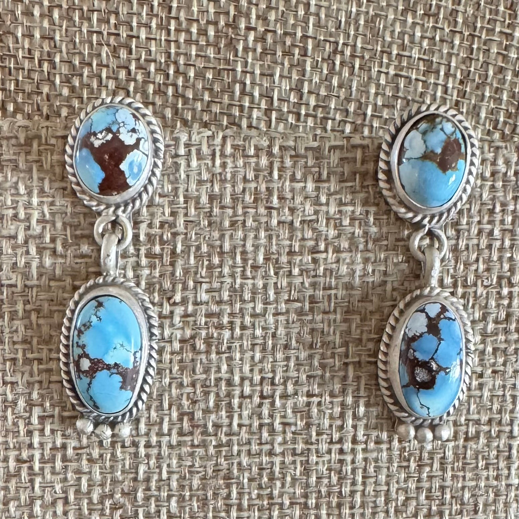 Golden Hills Turquoise Dangle Earrings