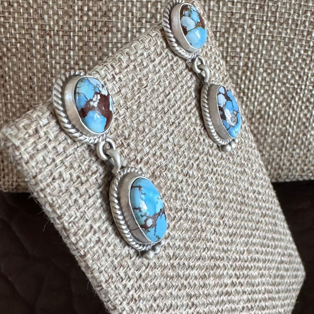 Golden Hills Turquoise Dangle Earrings