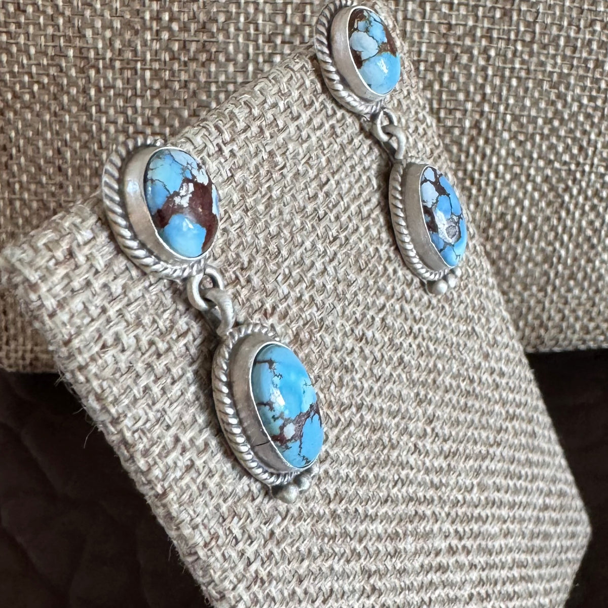 Golden Hills Turquoise Dangle Earrings