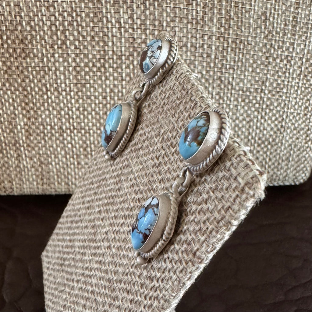 Golden Hills Turquoise Dangle Earrings
