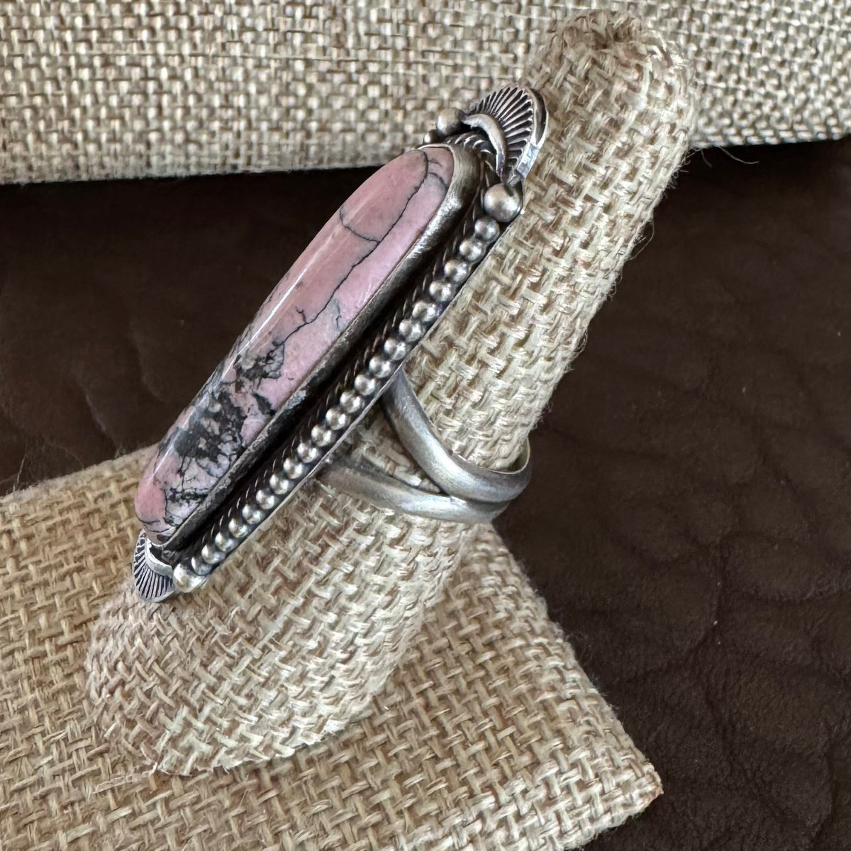 Rhodonite Ring by Sheila Tso Navajo Artist