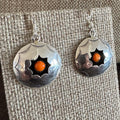Orange Spiny Oyster Shadowbox Earrings