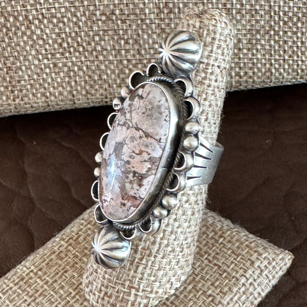 Wild Horse Sterling Silver Ring  by Rena Shelly, Navajo
