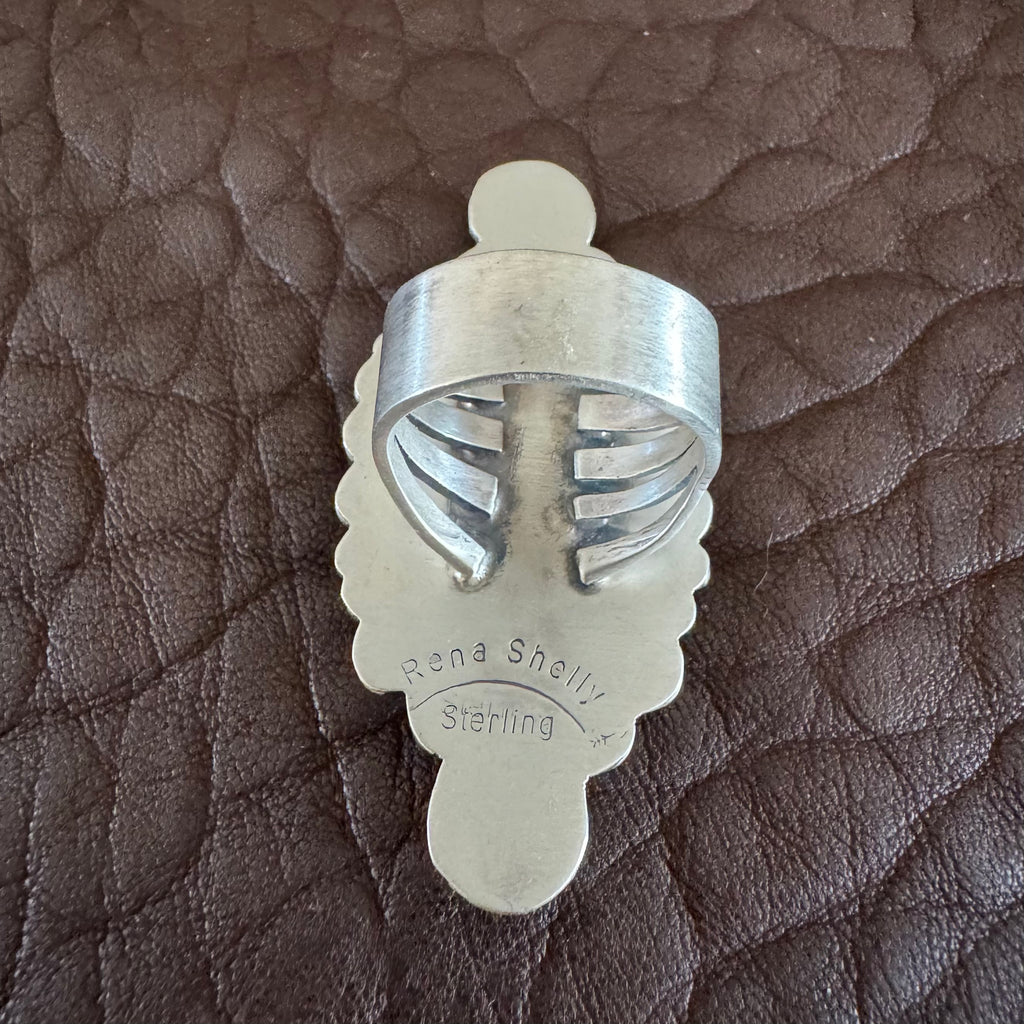 Wild Horse Sterling Silver Ring  by Rena Shelly, Navajo