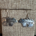 Heartline Bear Earrings in Sterling Silver by Brad Panteah