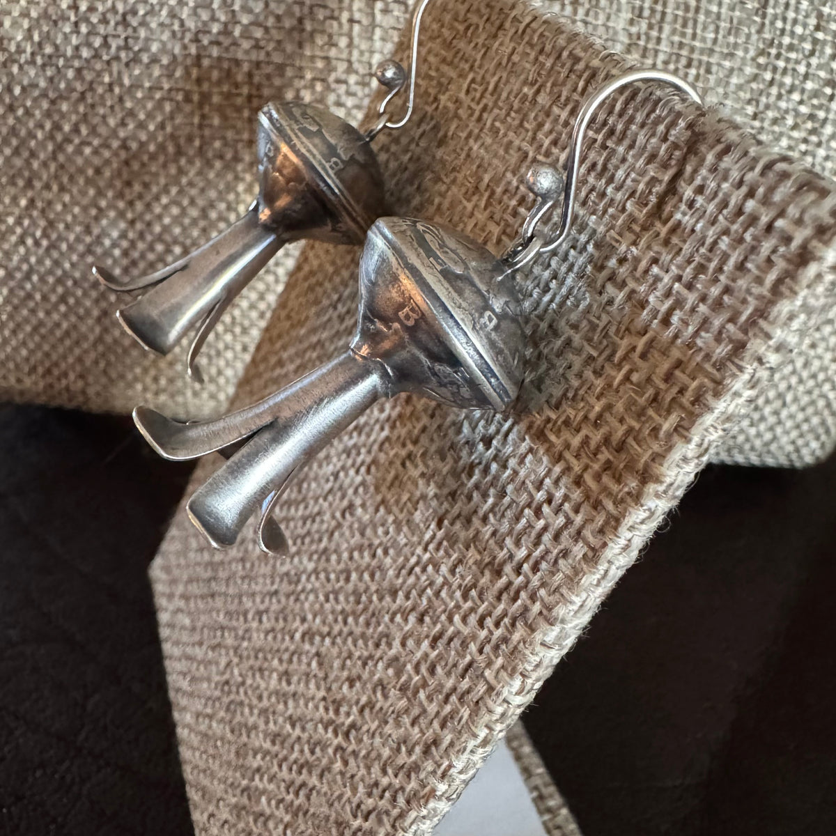 Mercury Dime Squash Blossom Earrings