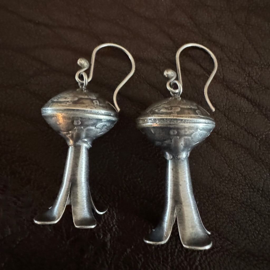 Mercury Dime Squash Blossom Earrings
