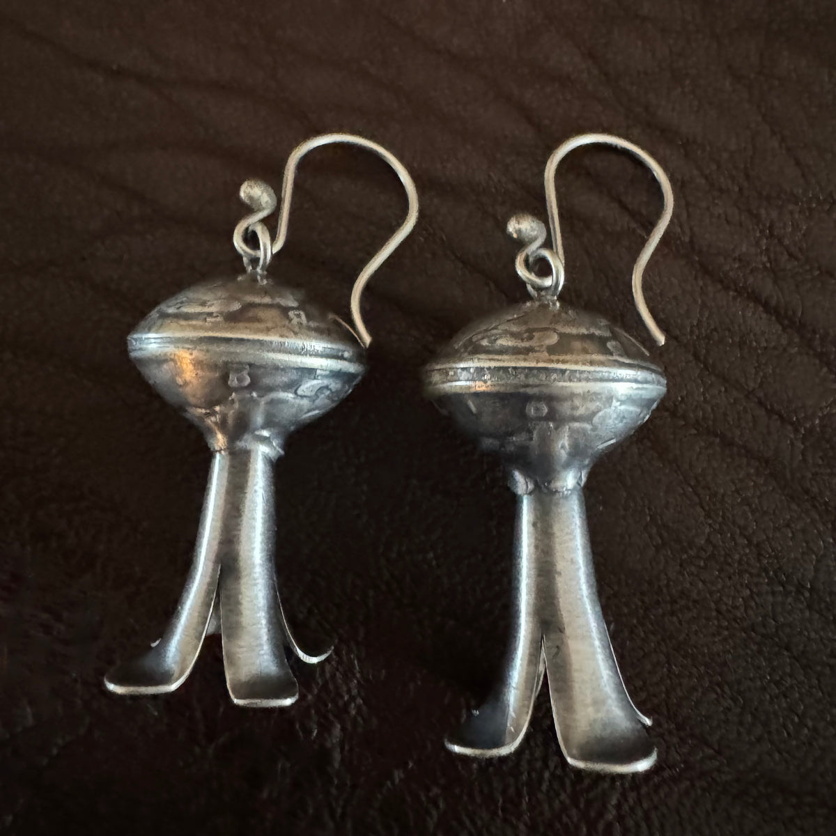 Mercury Dime Squash Blossom Earrings