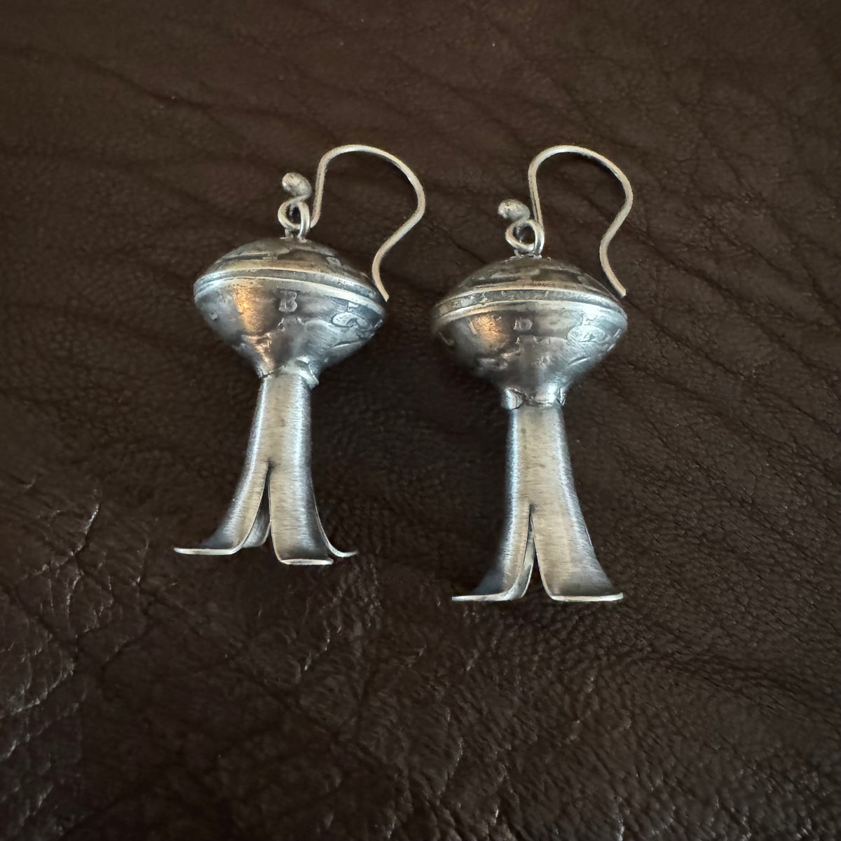 Mercury Dime Squash Blossom Earrings