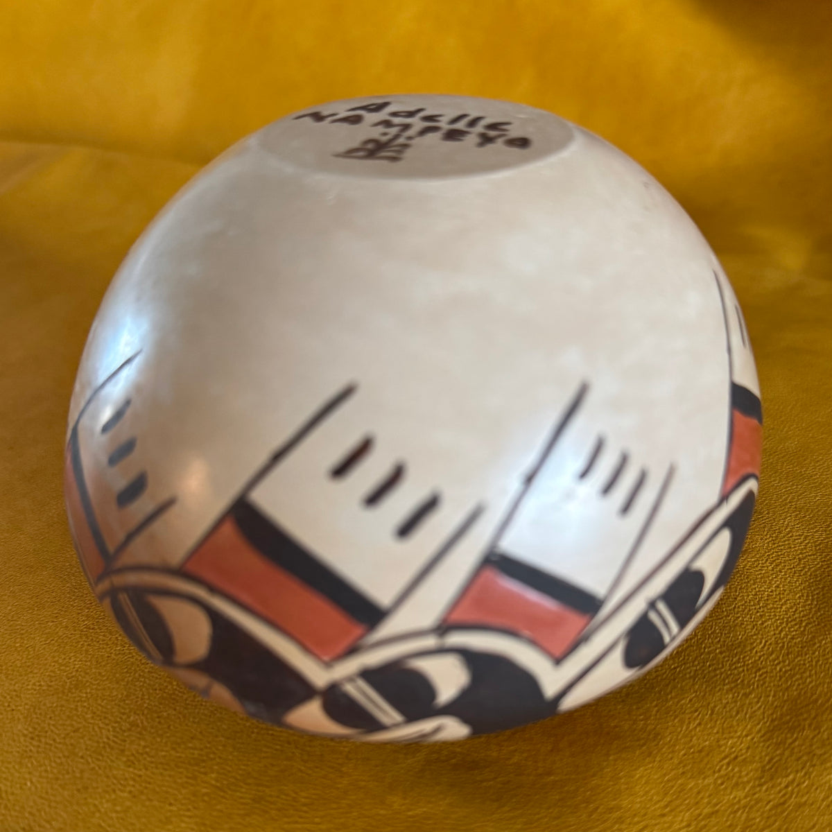 Adelle Nampeyo Hopi Handmade and Hand Painted Bowl