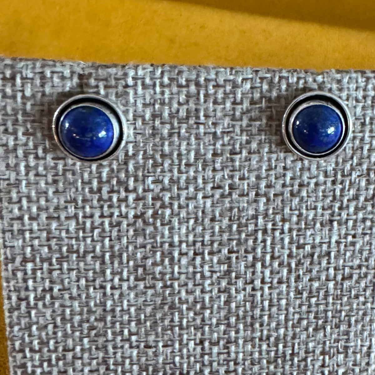 Lapis Shadowbox Post Earrings