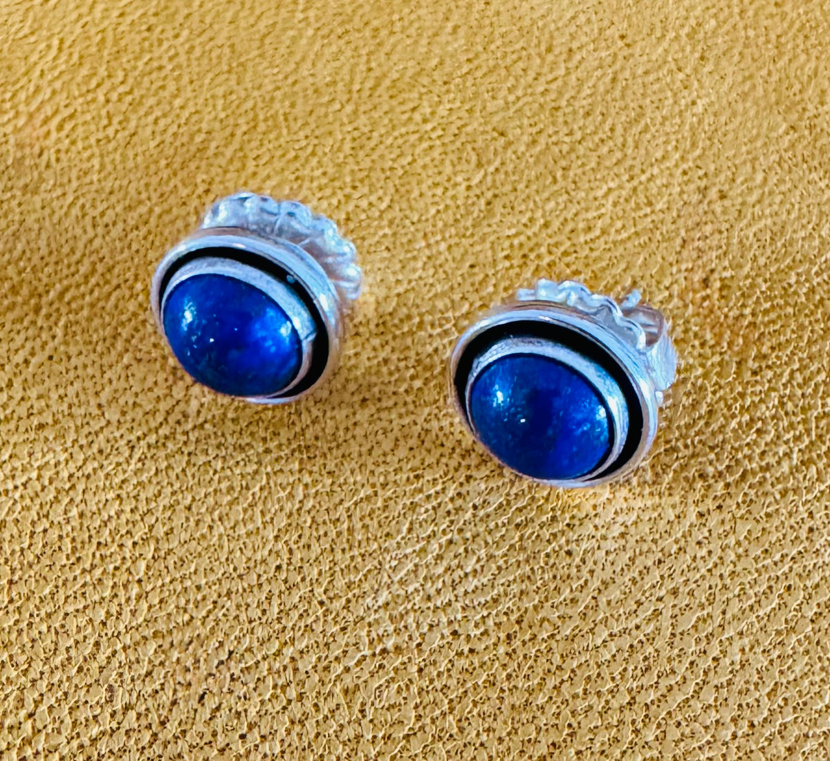 Lapis Shadowbox Post Earrings
