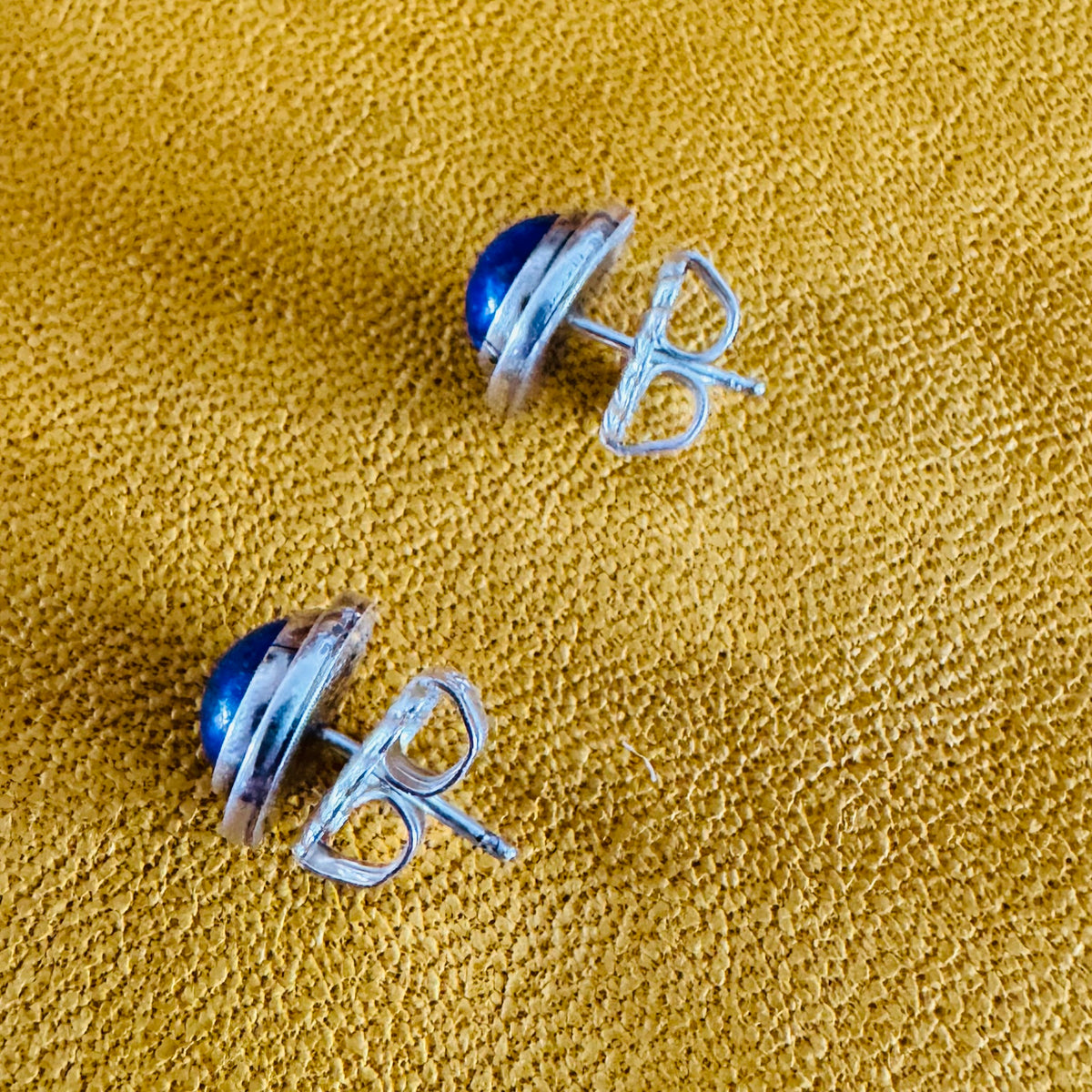 Lapis Shadowbox Post Earrings