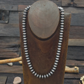 Sterling Silver Saucer Bead Necklace
