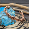 Copper Cuff Bracelet Double Twist Design
