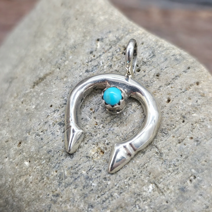 Mini Turquoise Naja Charm, Pendant
