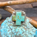 Campitos Turquoise Cross Ring